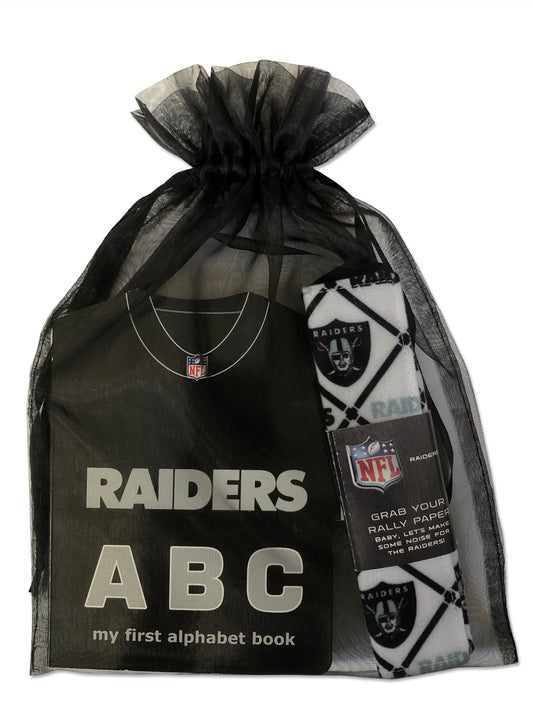 Las Vegas Raiders licensed NFL Gift Set-Book with Rally Paper