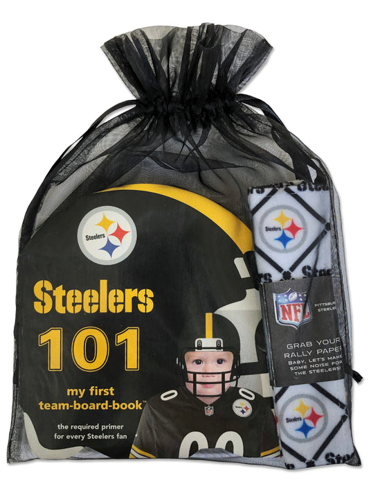 Pittsburgh Steelers licensed NFL Gift Set-Book with Rally Paper